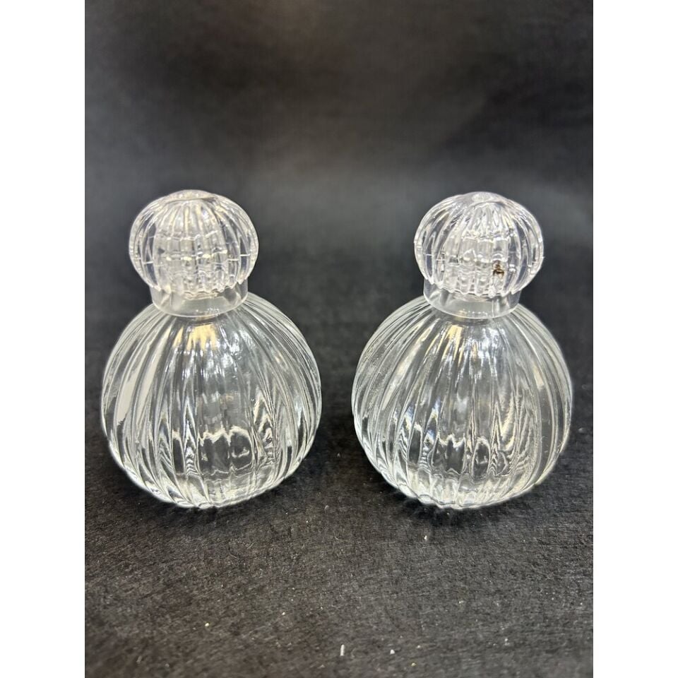 50ml Çizgili Tombul Cam kolonya şişesi (100 Adet)