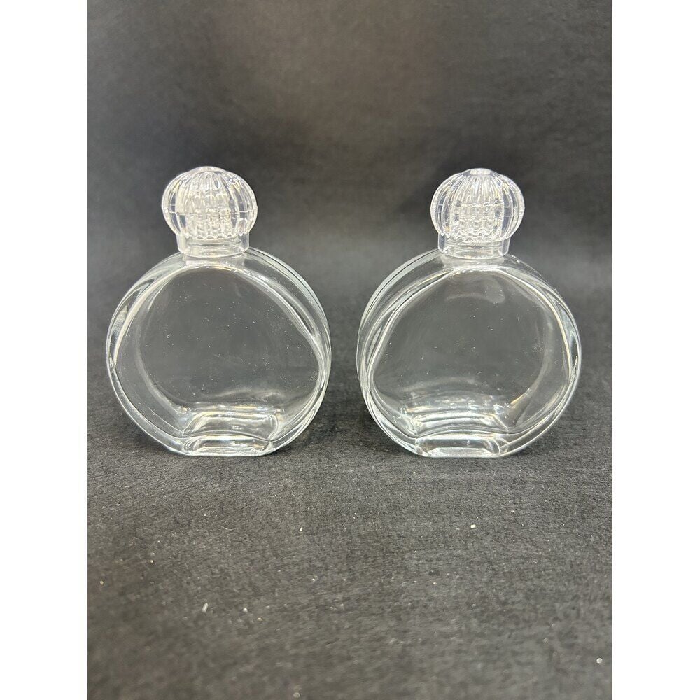50ml Elma Model Kristal Kapaklı Cam Kolonya Şişesi