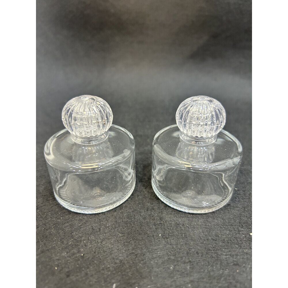 50ml Silindir Kristal Kapaklı Cam Kolonya Şişesi
