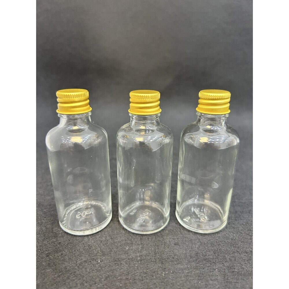 50ml Gold kapak cam kolonya şişesi (1 Koli 250 Adet)