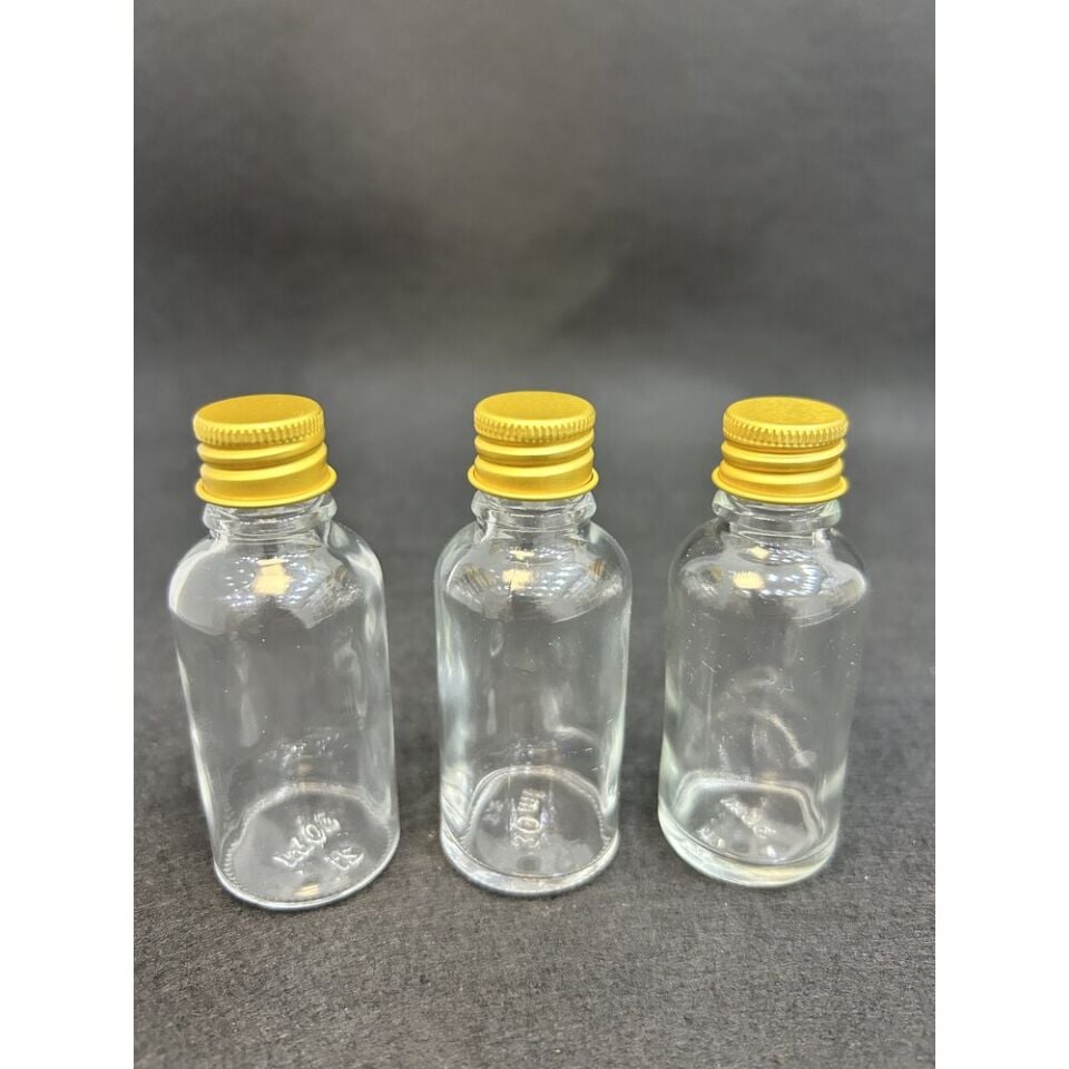 30ml Gold kapak cam kolonya şişesi