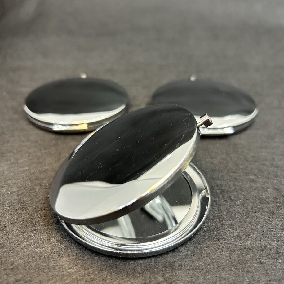 Gümüş Yuvarlak Çelik Ayna 7cm çap 100 Adet