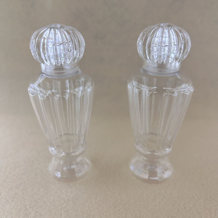 50ml Plastik Kristal Kapaklı İnce Belli Şişe