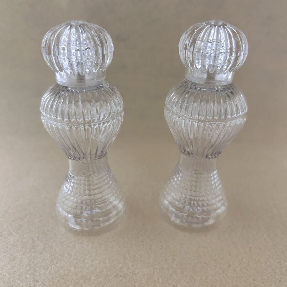 50ml Kristal Kapaklı Plastik İnce Belli Şişe