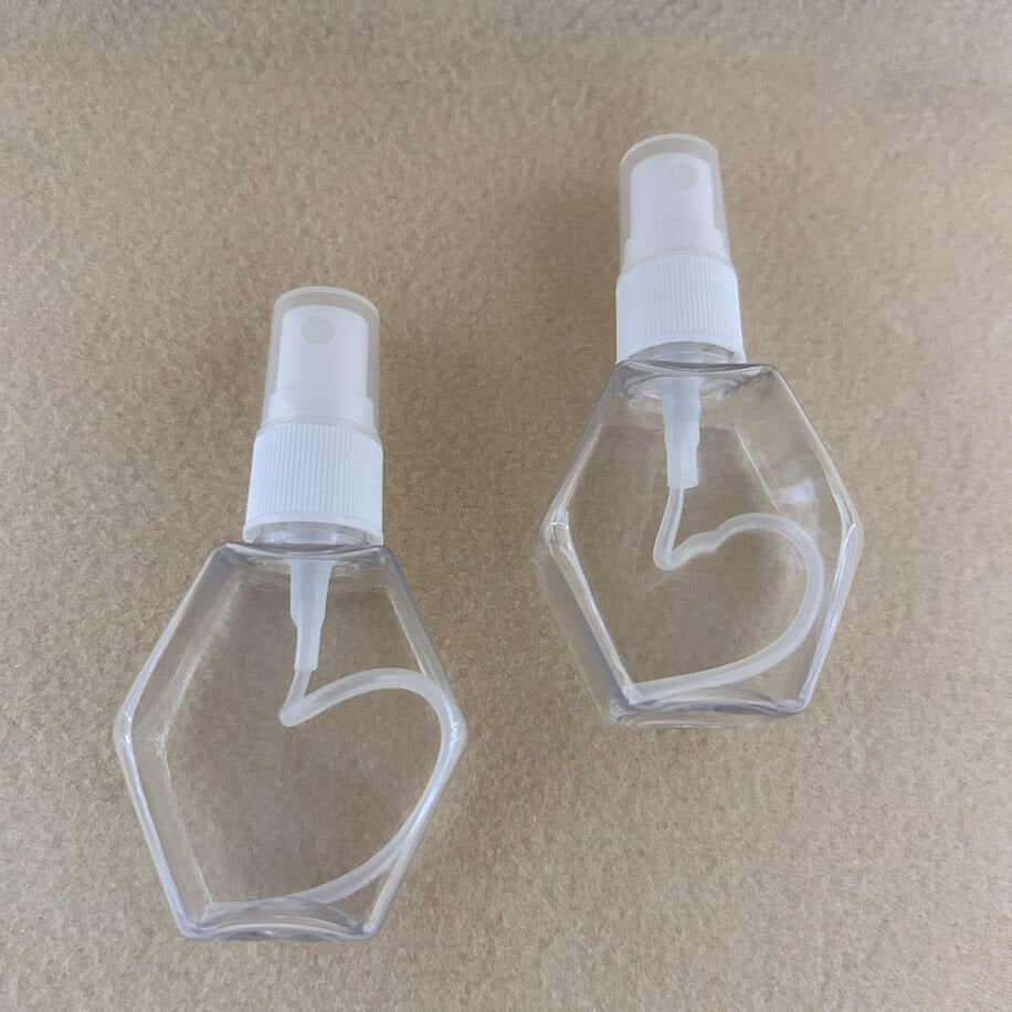 40ml Sprey Başlıklı Plastik Altıgen Şişe (100 Adet)