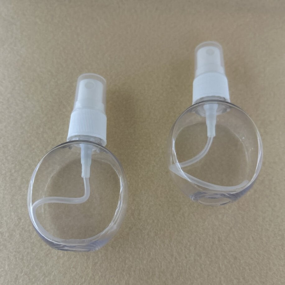 40ml Sprey Başlıklı Plastik Oval Şişe (100 Adet)