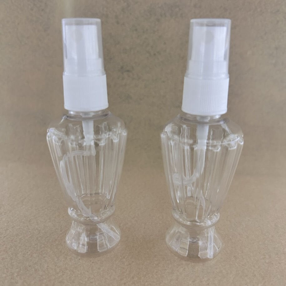 50ml Sprey Başlıklı Plastik İnce Belli Şişe (100 Adet)