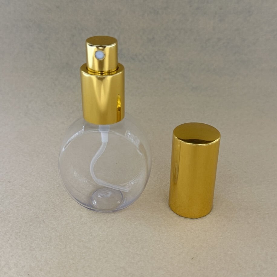 40ml Gold Sprey Başlıklı Plastik Oval Şişe (100 Adet)