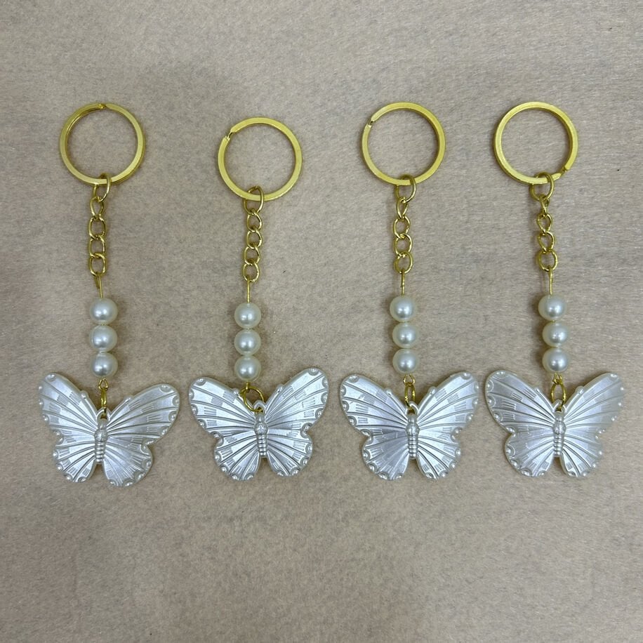 Plastik Kelebek Anahtarlık (100 Adet)