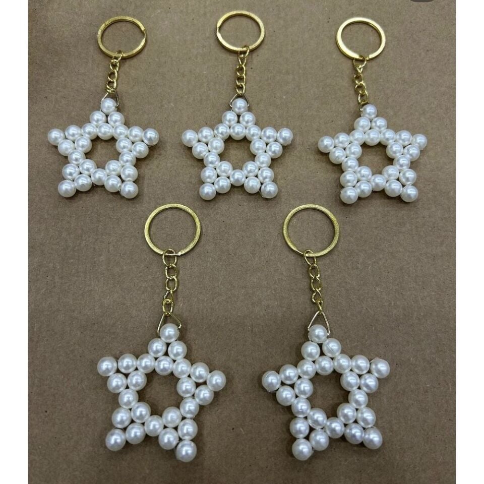 İnci Yıldız Anahtarlık (100 Adet)