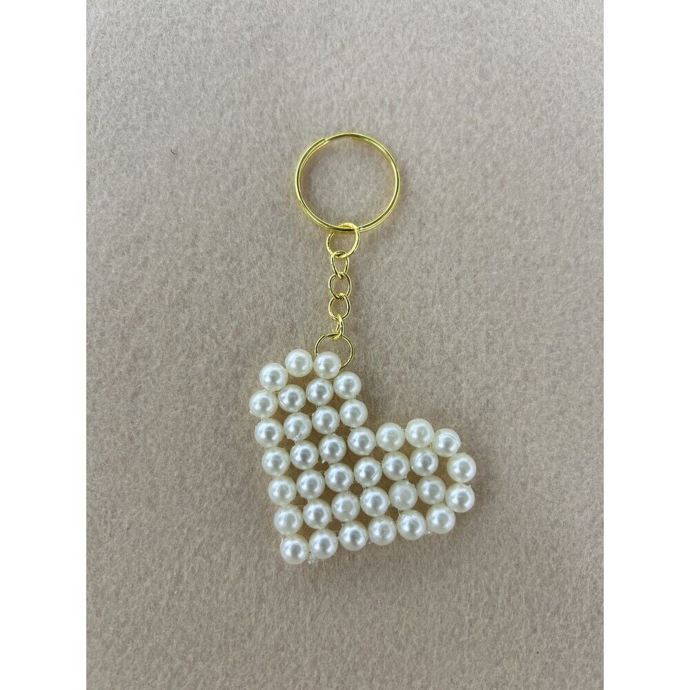 İnci Kalp Anahtarlık (100 Adet)