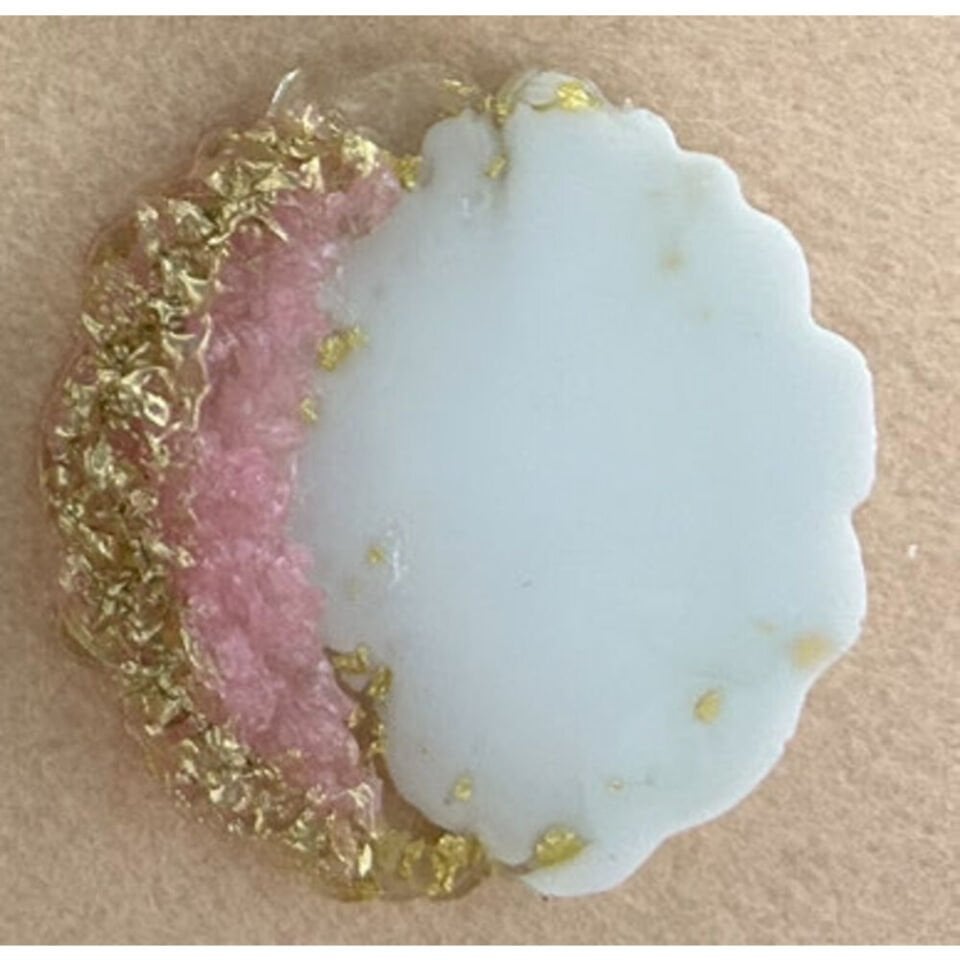Gold Pembe Taşlı Epoksi Magnet