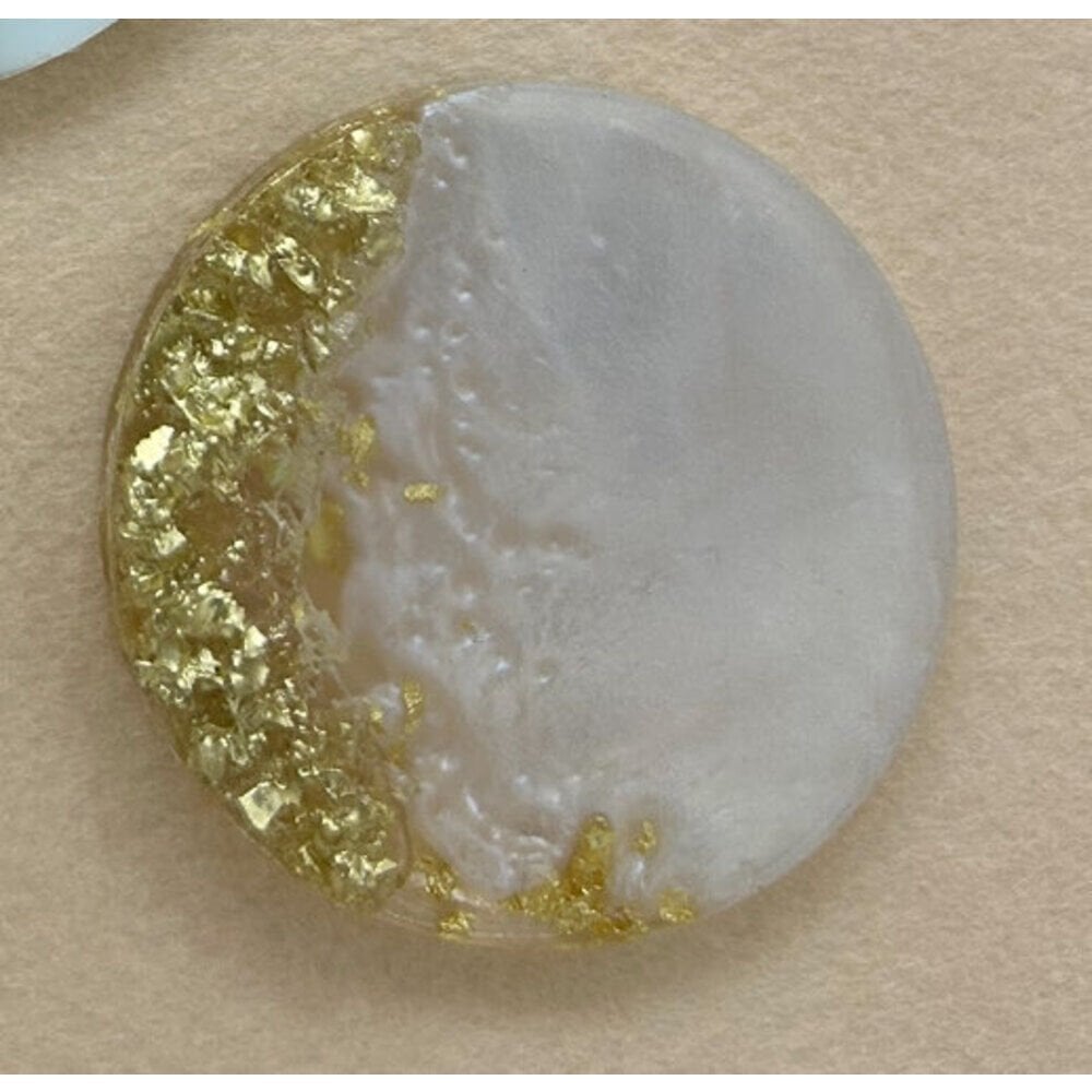 Yuvarlak Gold Taşlı Epoksi Magnet
