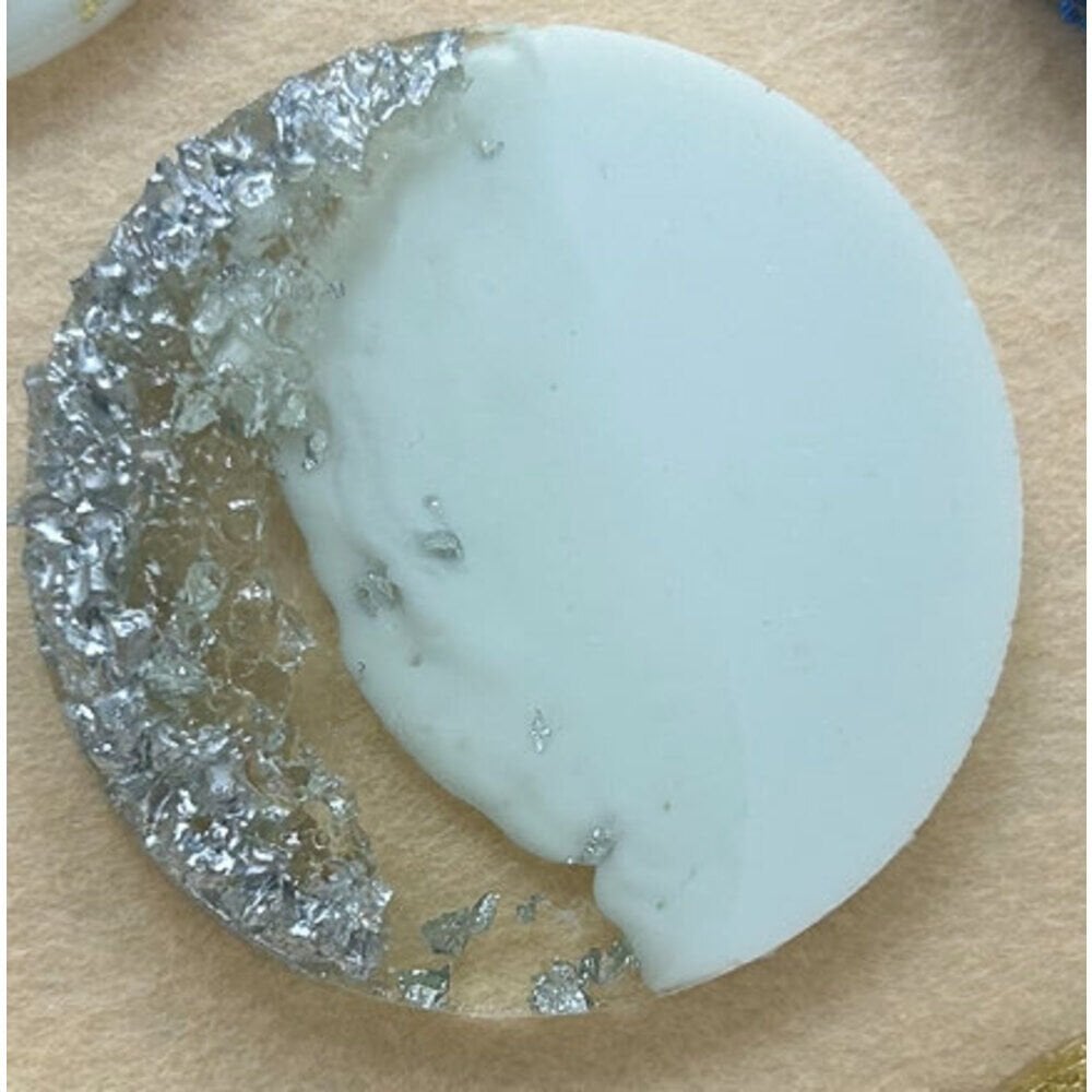 Yuvarlak Gümüş Taşlı Epoksi Magnet 100 Adet