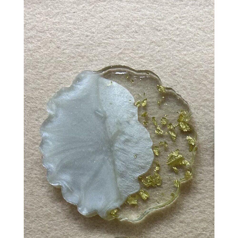 Tırtıklı Sedef Gold Epoksi Magnet 100 Adet