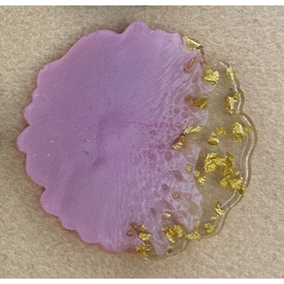 Tırtıklı Pembe Gold Tırtıklı Magnet