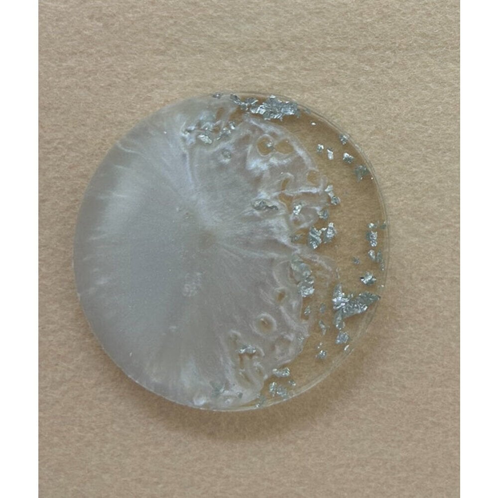 Yuvarlak Sedef Gümüş Epoksi Magnet 100 Adet