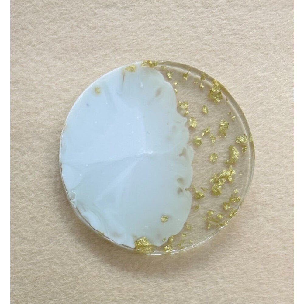 Yuvarlak Beyaz Gold Epoksi Magnet 100 Adet