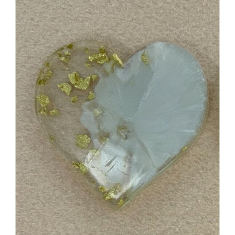 Kalpli Sedef Gold Epoksi Magnet