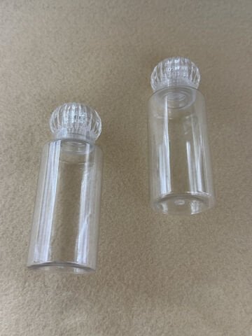 Silindir Kristal Kapaklı 40ml Plastik Şişe