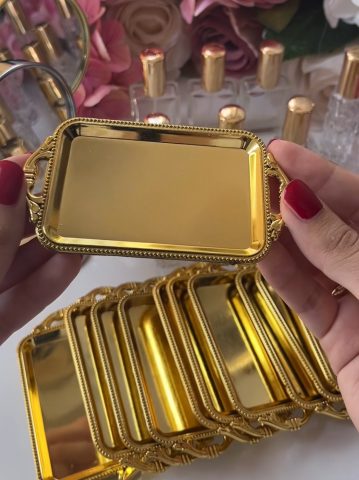 Gold Mini Tepsi (12'Li Paket)