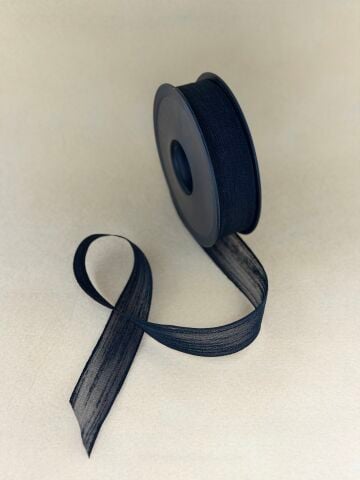 Keten Kurdele Siyah 2.5cm 20Metre