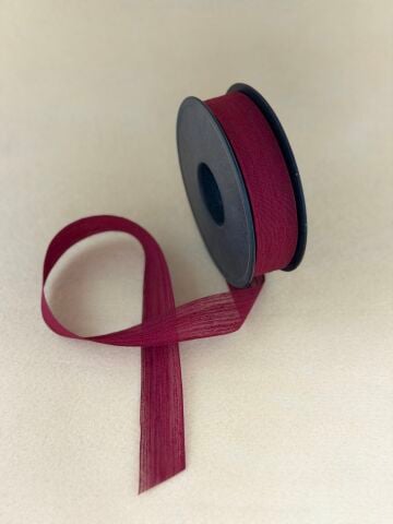 Keten Kurdele Bordo 2.5cm 20Metre